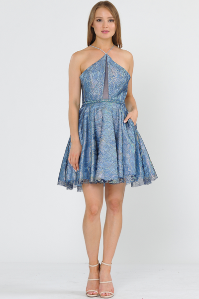 Halter Cocktail/Homecoming Dress