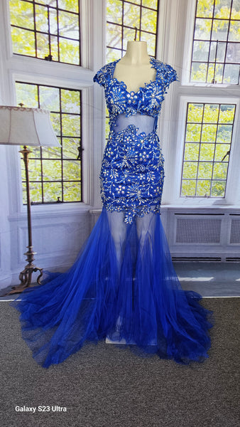 Blue Tulle Dress