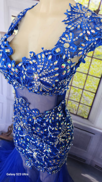 Blue Tulle Dress