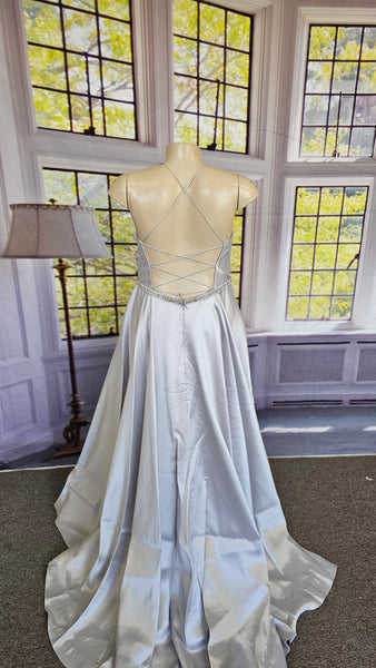 Silver Prom Dress
