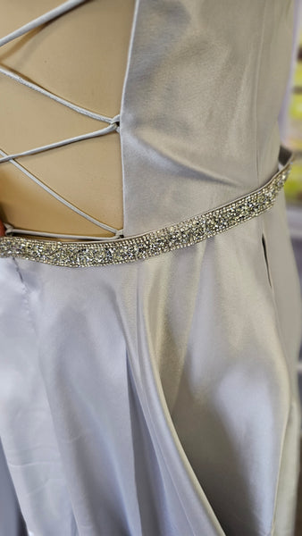 Silver Prom Dress