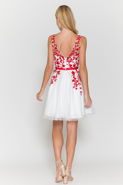 Short Floral Cocktal/Homecoming dress 8696