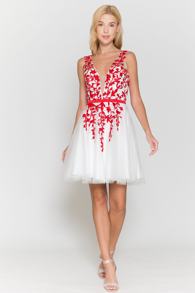 Short Floral Cocktal/Homecoming dress 8696