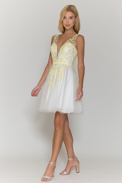 Short Floral Cocktal/Homecoming dress 8696